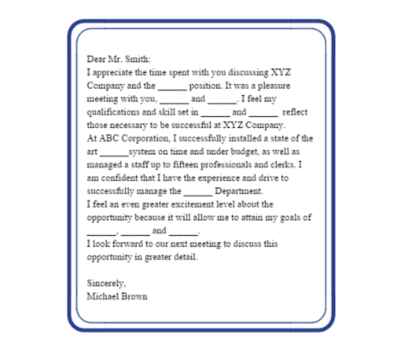 Thank You Note