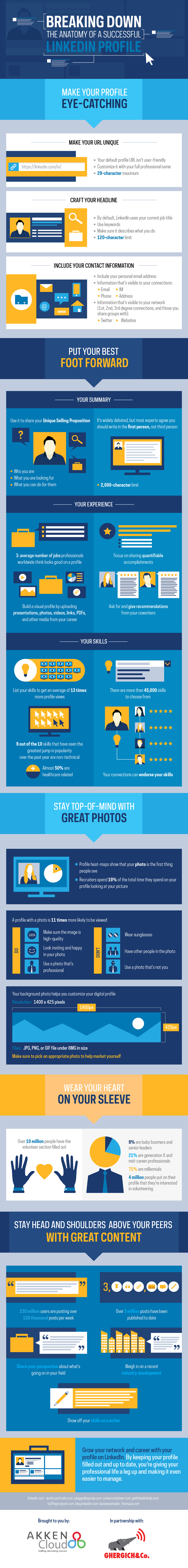 linkedin profile infographic